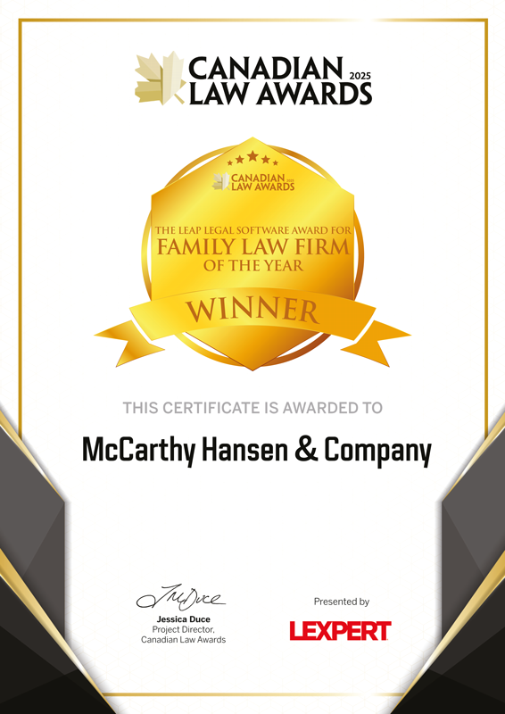 CLA25 Winner Certificate LEAP Technology Family Law Firm